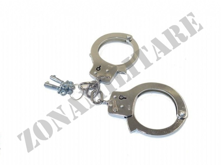 Manette In Metallo Cromate Spagnole Con Doppia Chiave