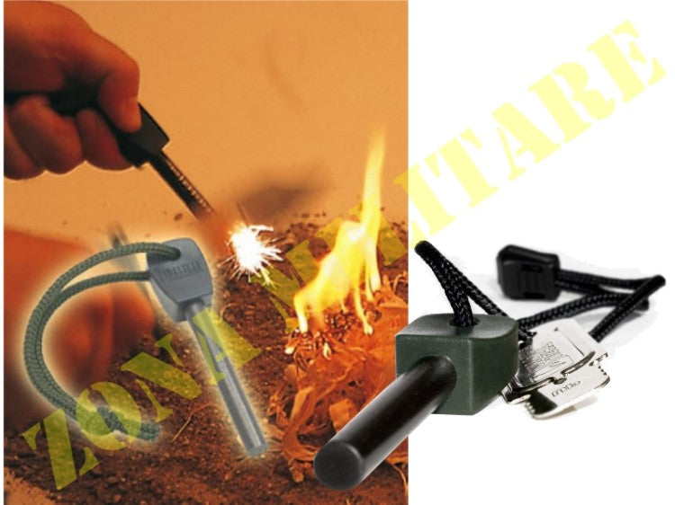 Acciarino Originale Svedese Colore Nero MILTEC