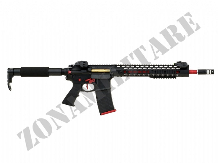 Fucile Asr115X Spyder Ebb Full Metal Nero E Rosso Aps