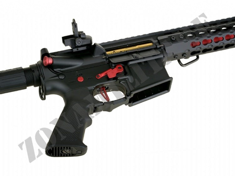 Fucile Asr115X Spyder Ebb Full Metal Nero E Rosso Aps