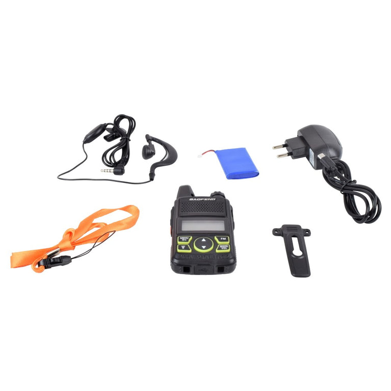 Radio Baofeng Mini Ricetrasmittente Fm/Uhf Nera