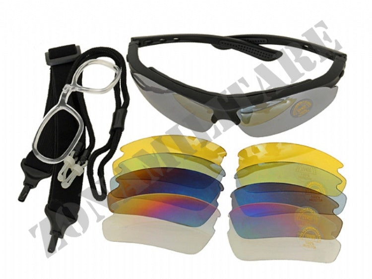 Occhiale Protettivo A Lenti Intercambiabili A 4 Colori