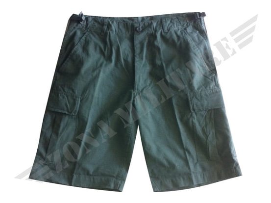 Bermuda Miltec Colorazione Verde R/S Stone Washed