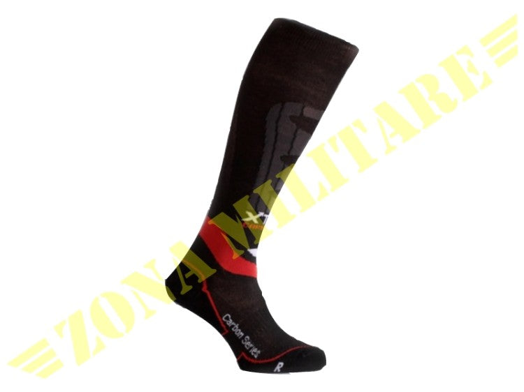 Calza Tecnica Nera Carbonio Xtech