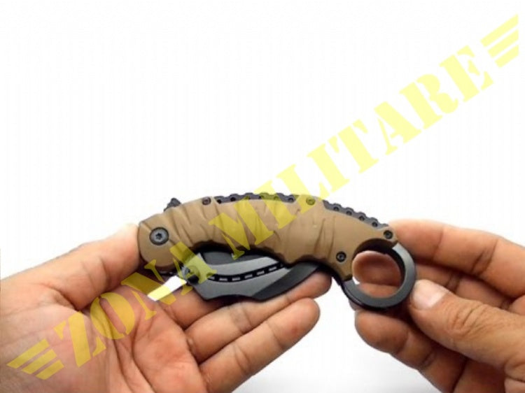 Usmc K-Fighter Knife With Folding Karambit Desert