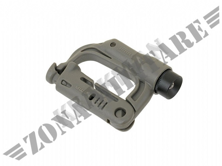 Moschettone Lucchetto Con Luce Blu D-Ring - Dark Earth