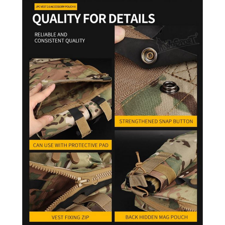 PANNELLO POSTERIORE PER JPC vest 2.0 COLORI VARI