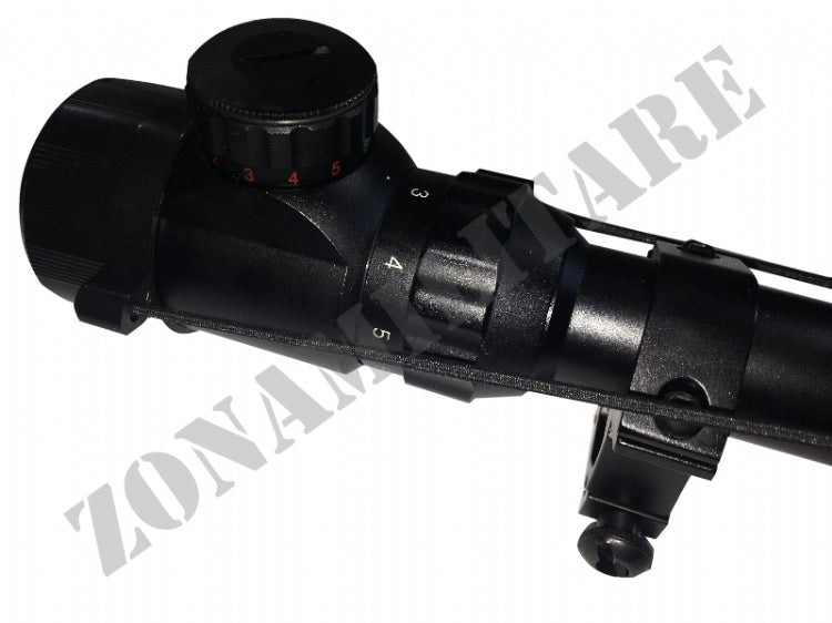 Ottica 3-9X32 Fa Retroilluminata Con Anelli Nera Js Tactical