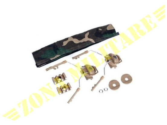 Ztac Kit Comtac I/Ii Per Elmetto Fast / Arc Rail