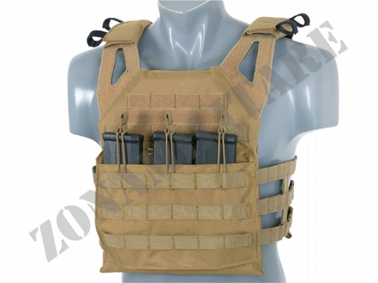 Tattico Jump Plate Carrier V2 With Dummy Sapi Plates Coyote 8 Fields