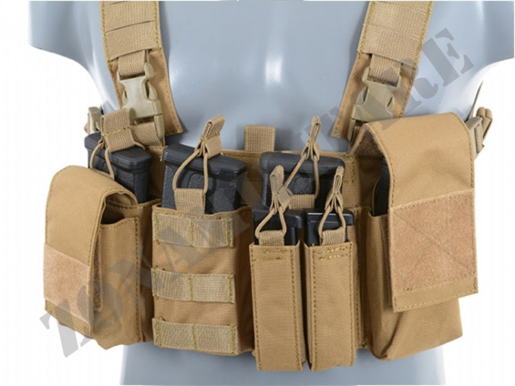 Tattico Buckle Up Chest Rig V3 Coyote 8 Fields
