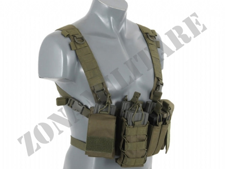 Tattico Compact Multi-Mission Chest Rig V3 Od Green 8 Fields