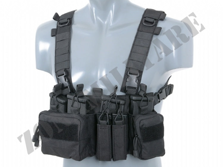 Tattico Buckle Up Recce Sniper Chest Rig Black 8 Fields