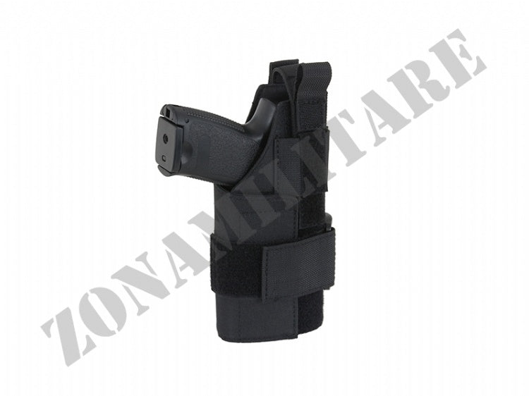 Fondina Da Fianco Universale Per Pistole Accessoriate Nera