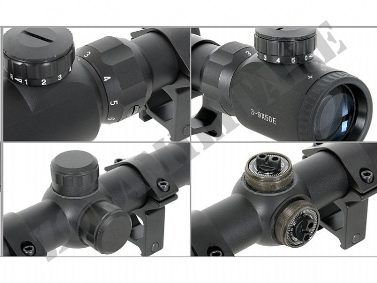 Ottica 3-9X50E Con Reticolo Lighted Cross Acm 8 Fields