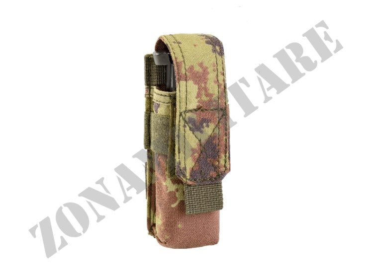 Porta Caricatore Single Pistol Pouch Outac Defcon 5 Vegetato Italiano