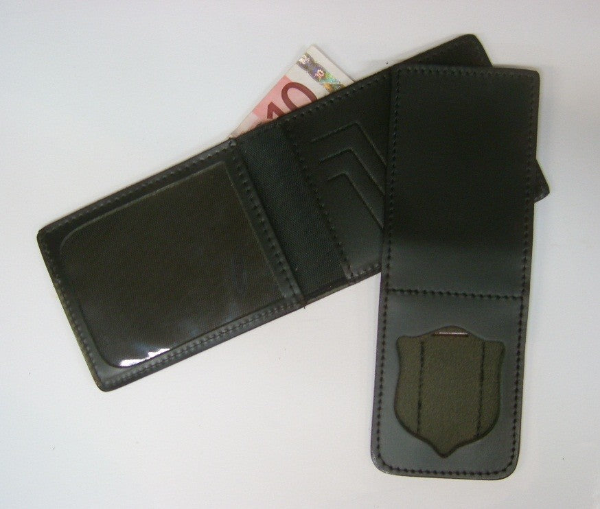 PORTAFOGLIO POLIZIA DI STATO CON PORTA PLACCA ESTRAIBILE NERO VEGA HOLSTER