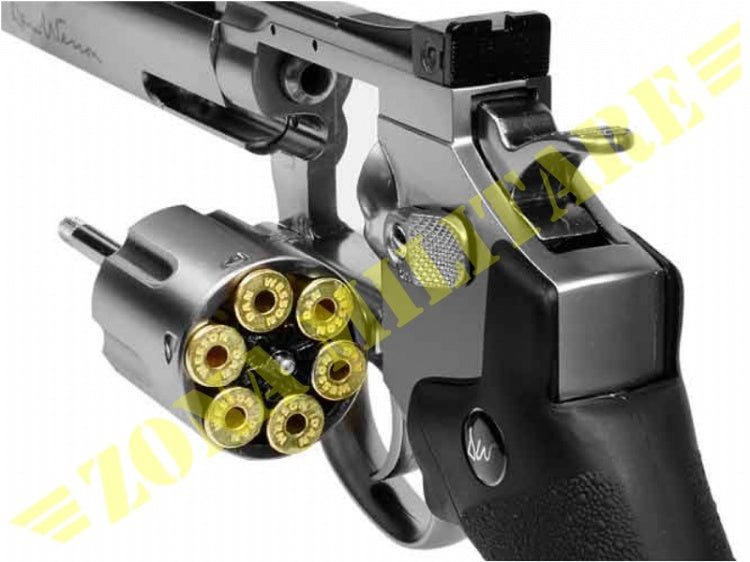 Revolver Dan Wesson 6 Inch Full Metal Co2 Chrome