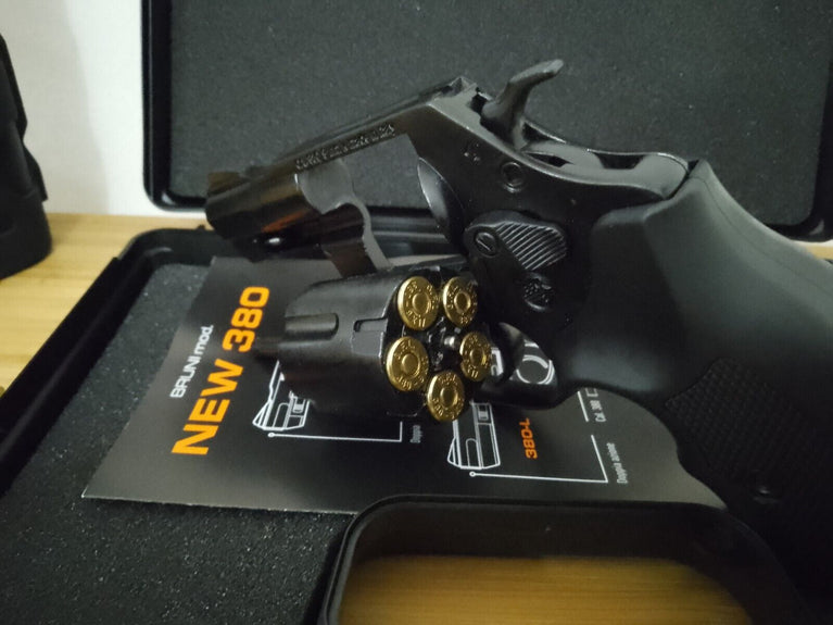 REVOLVER A SALVE IN METALLO NEW 380 CANNA CORTA BRUNI