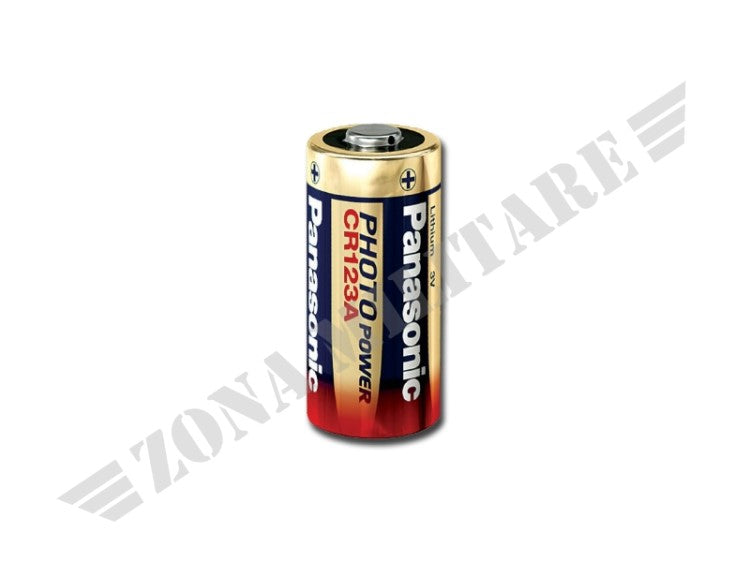 Batteria Litio Cr123 3V Panasonic Monouso