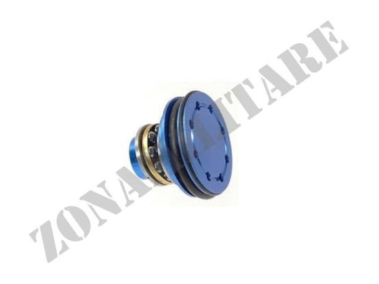 TESTA PISTONE ANTIVUOTO CUSCINETTATA IN ALLUMINIO BLU SHS