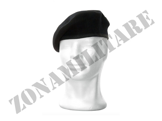 Basco Spagnolo Nero Con Bordino In Tessuto Gros Grain marca BOINA