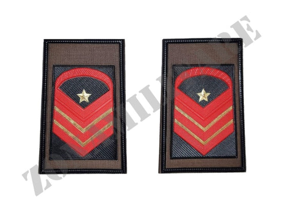 Tubolari Caporal Maggiore Capo Scelto Qualifica Speciale Sfondo Verde Esercito