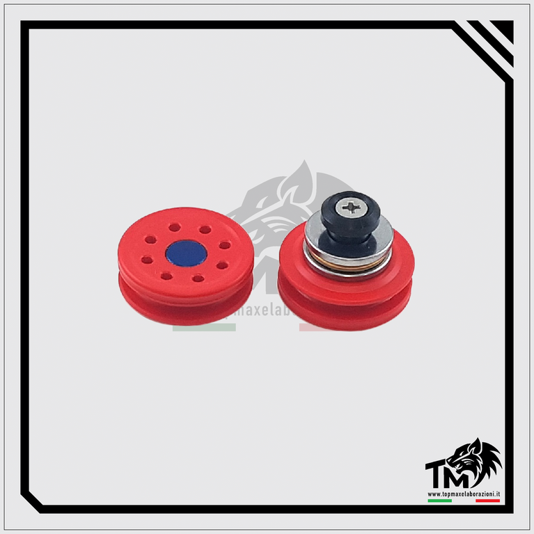 TESTA PISTONE RED POWER CON FORI RADIALI IN DELRIN TOP MAX