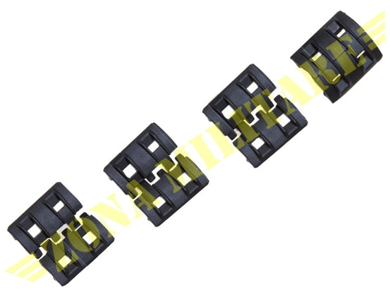 Coperture Element Per Rail Set 4X2 Colore Nero