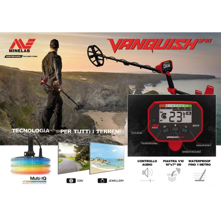METAL DETECTOR VANQUISH 340 MINELAB