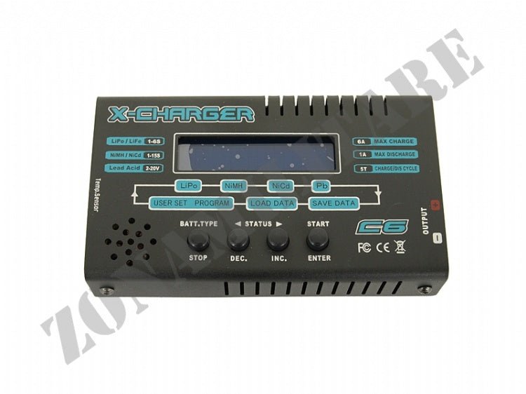 Carica Batterie Gtc6 Con Cpu Per Lipo/Life/Mimh/Nicd/Pb
