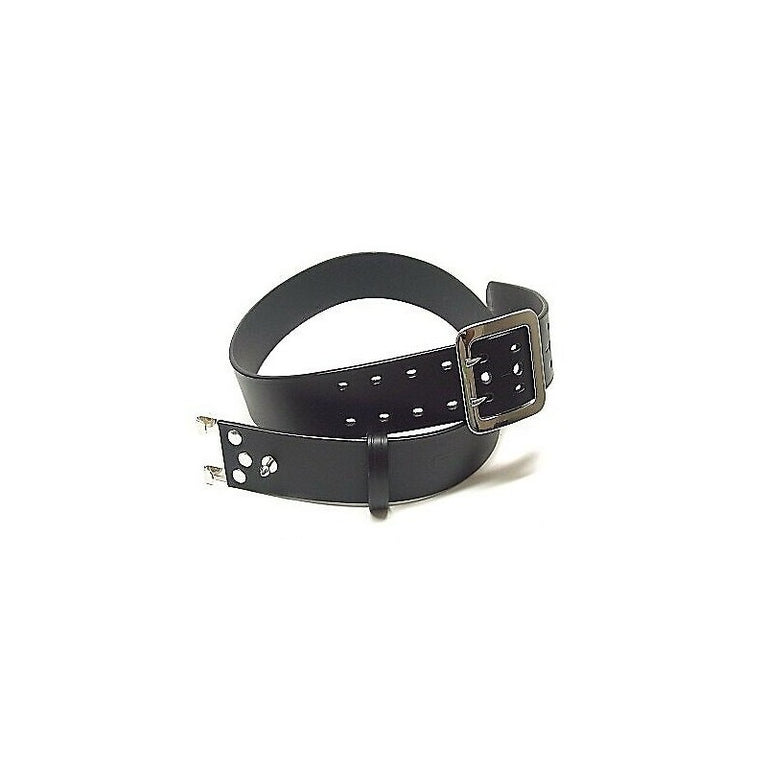 CINTURONE IN CUOIO NERO A TRE FORI CON FIBBIA VEGA HOLSTER