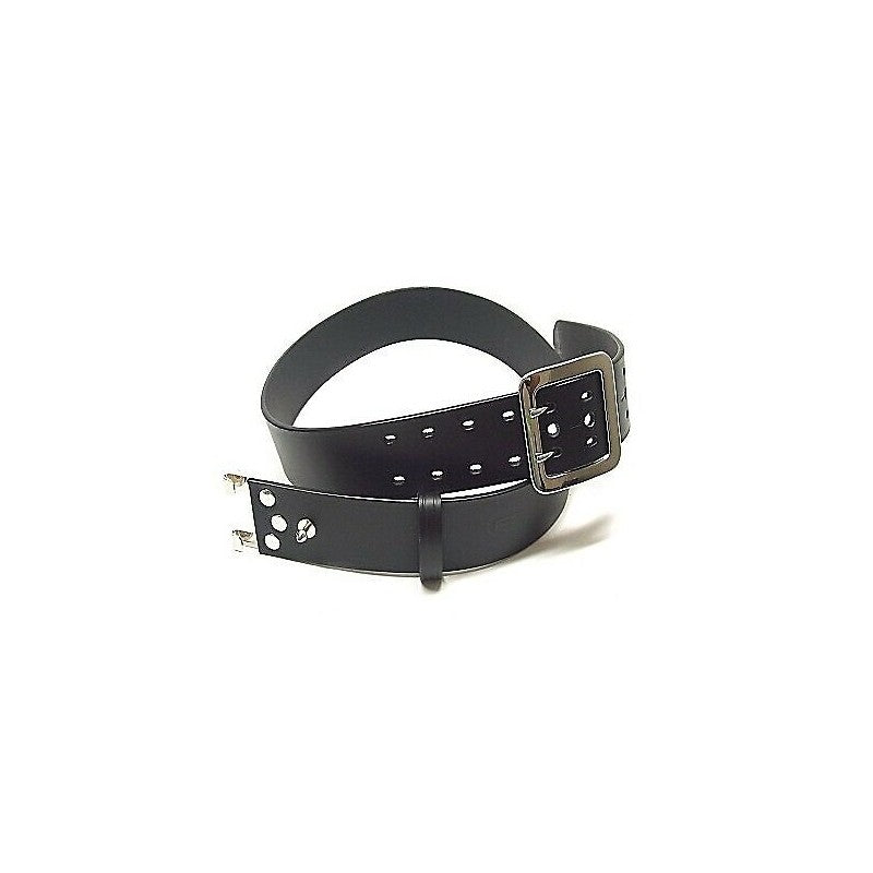 CINTURONE IN CUOIO NERO A TRE FORI CON FIBBIA VEGA HOLSTER