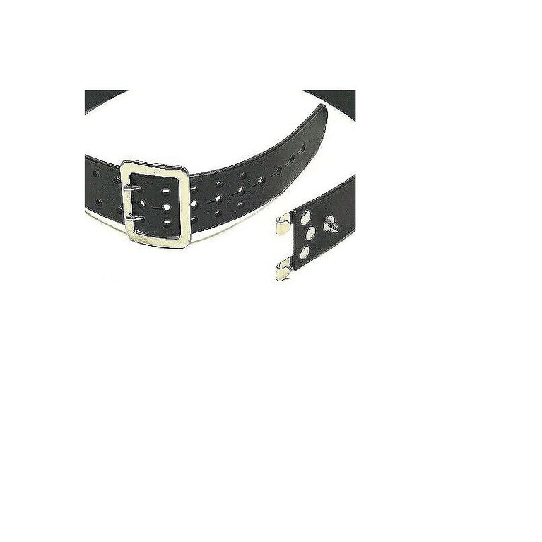 CINTURONE IN CUOIO NERO A TRE FORI CON FIBBIA VEGA HOLSTER