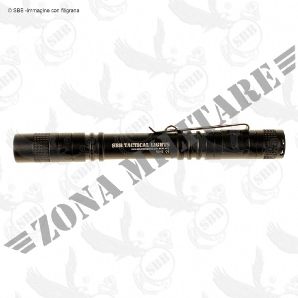 Torcia Tactical 100 Lumen Sbb Light Xp-2 Con Custodia
