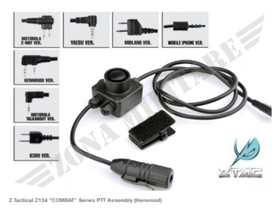 Z Tactical Z134 Combat Series Ptt Assembly Kenwood