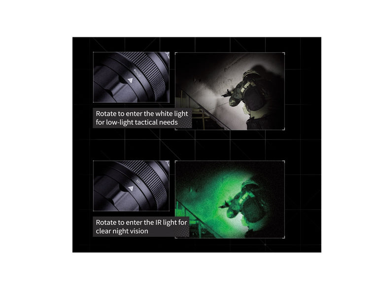 TORCIA DA 860 LUMEN TACTICAL SET WL50 IR LED DUAL-LIGHT NEXTORCH