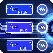 Radio TS-T9+ Radio Tri-Power 8W Vhf/Uhf Premium + Auricolare TSAU e Antenna ad alto guadagno TECHSIDE