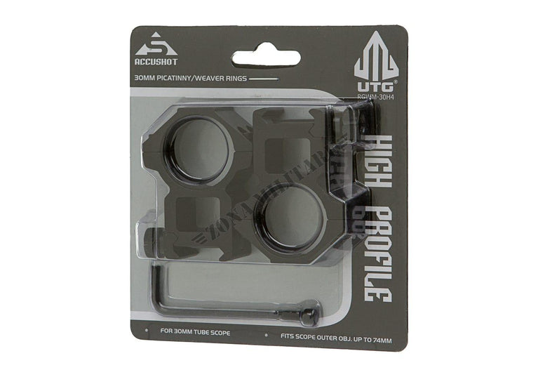 ANELLI DI MONTAGGIO ALTI DA 30mm LEAPERS