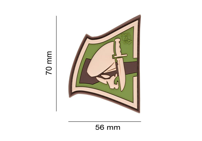 PATCH GOMMATA REBEL SKULL JTG