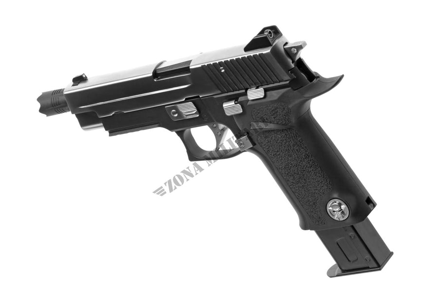 PISTOLA SOFTAIR A GAS P226 VIRUS DUAL TONE FULL METAL WE