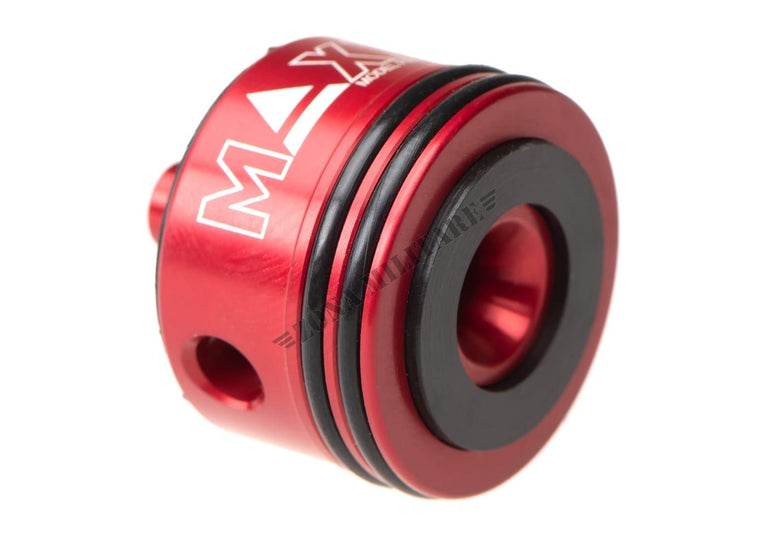 TESTA CILINDRO AEG CON DOPPIA GUARNIZIONE E SMORZATORE D'ARIA IN ALLUMINIO CNC MAXX MODEL