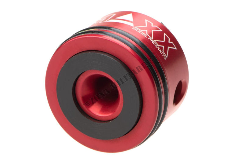 TESTA CILINDRO AEG CON DOPPIA GUARNIZIONE E SMORZATORE D'ARIA IN ALLUMINIO CNC MAXX MODEL