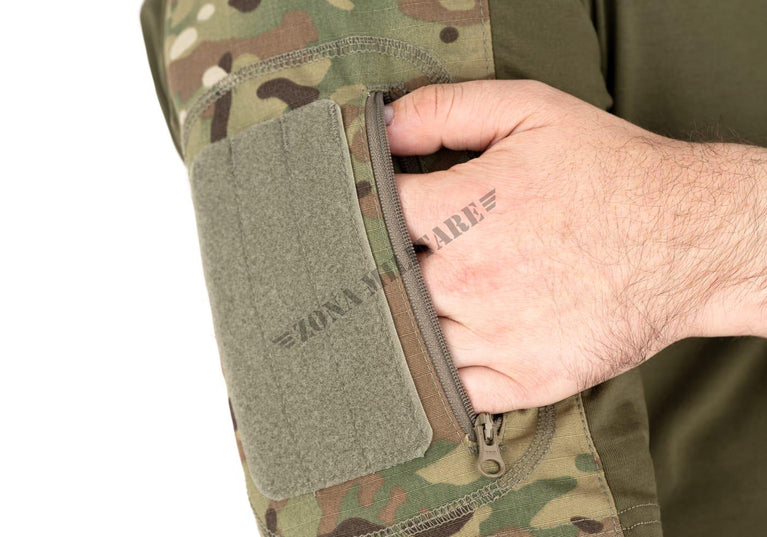 COMBAT SHIRT A MANICHE CORTE MULTICAM INVADER GEAR