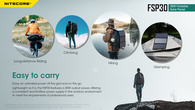 PANNELLO SOLARE PIEGHEVOLE FSP30  NITECORE