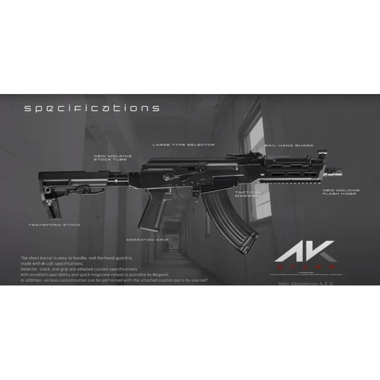 FUCILE SOFTAIR TM AK STORM NEXT-GEN NGRS EBB TOKYO MARUI