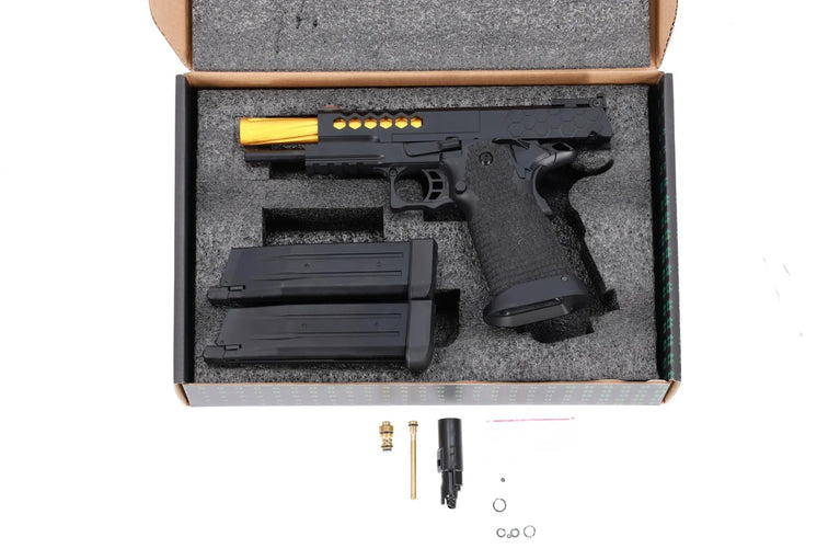 PISTOLA SOFTAIR A GAS/CO2 SA-VGP15 SERIE VAPOR NERA/DORATA SPECNA ARMS
