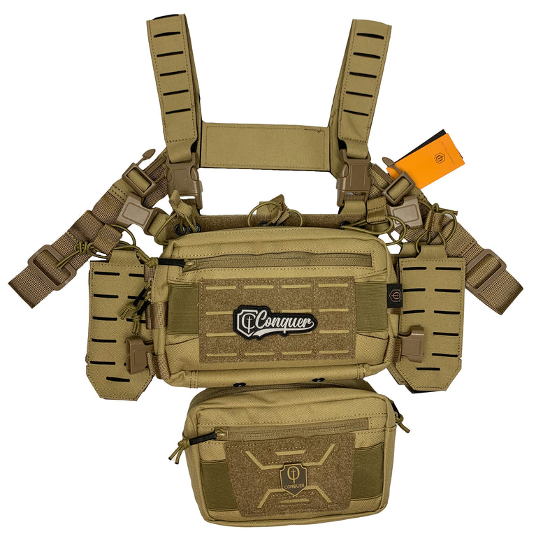 CHEST RIG TITAN TAN CONQUER