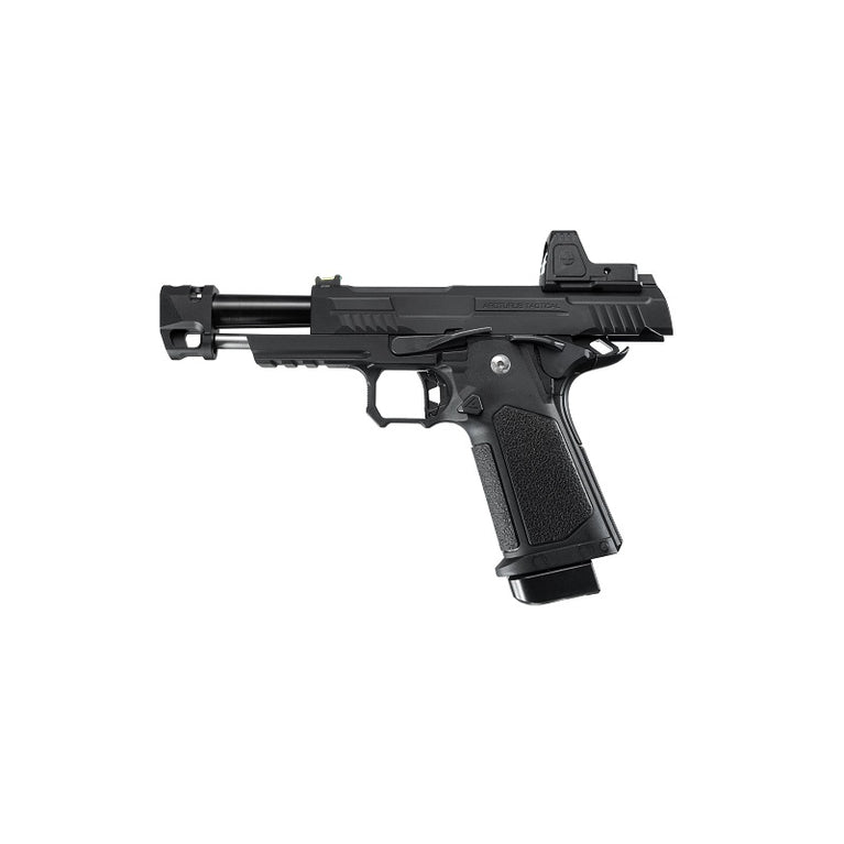 Pistola GBB Vanguard 4.3" Hi-Capa con carrello predisposto per ottiche, compensatore e mirino a punto rosso ARS-1 ARCTURUS