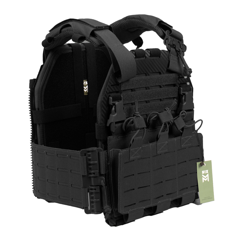 Gilet TATTICO  V066 nero /verde  SIXMM